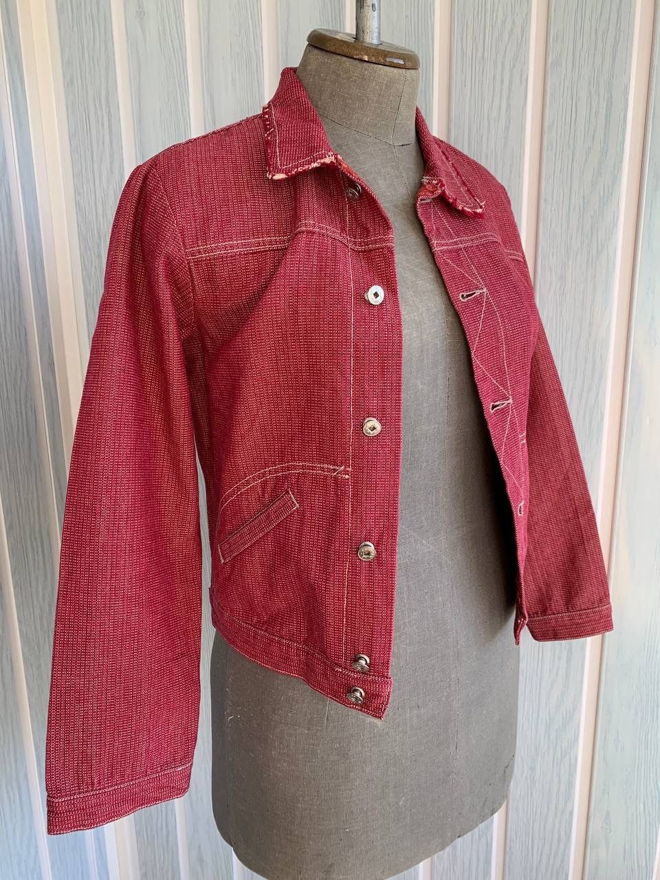 Marithe + Francois Girbaud Vintage Marithe Francois Girbaud Unisex Cotton Denim Jacket Size M / US 6-8 / IT 42-44 - 4 Thumbnail