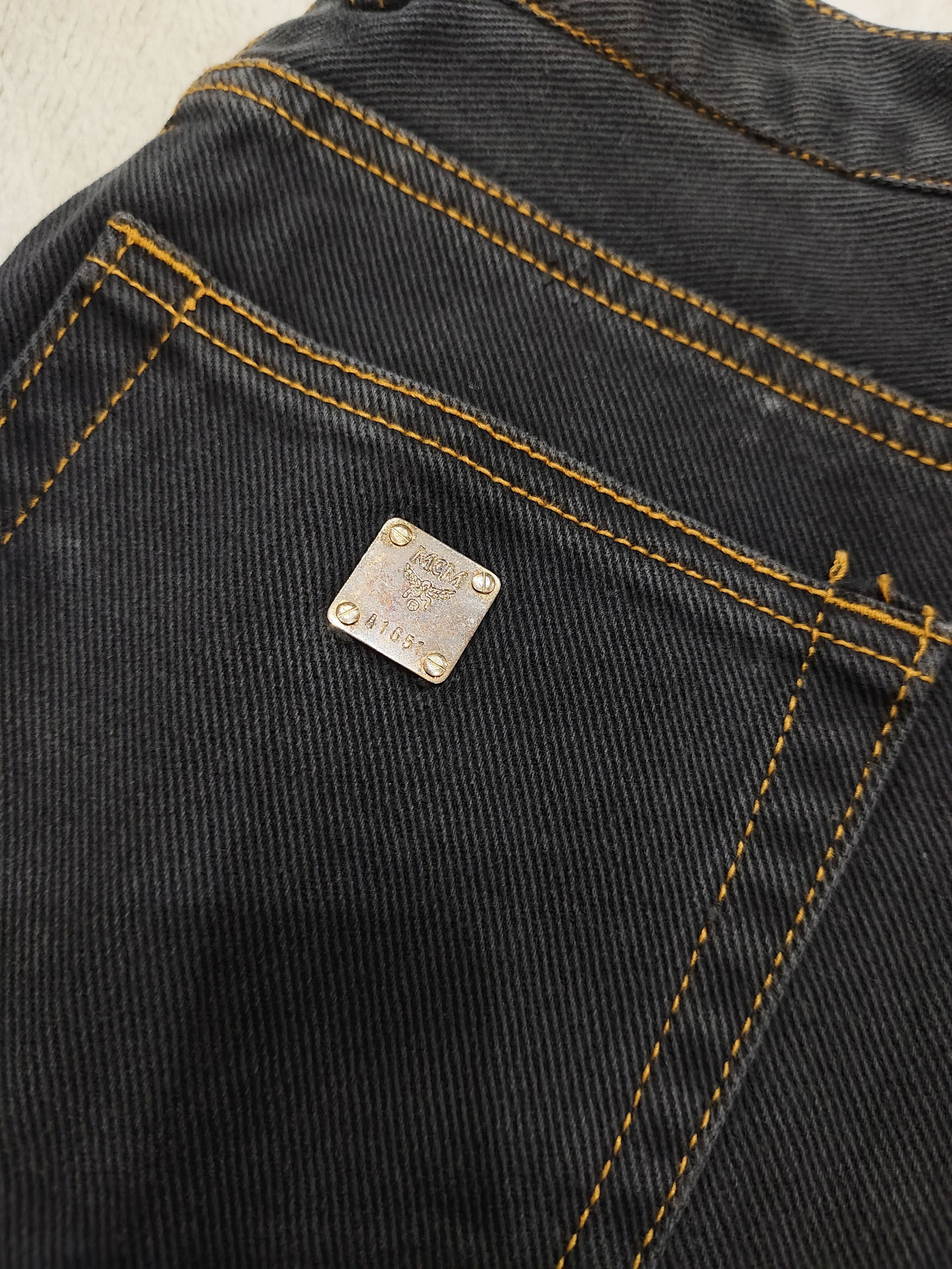 MCM 90s MCM- Embroidered Logo Y2K Archive Washed Jeans Size 29" - 4 Thumbnail