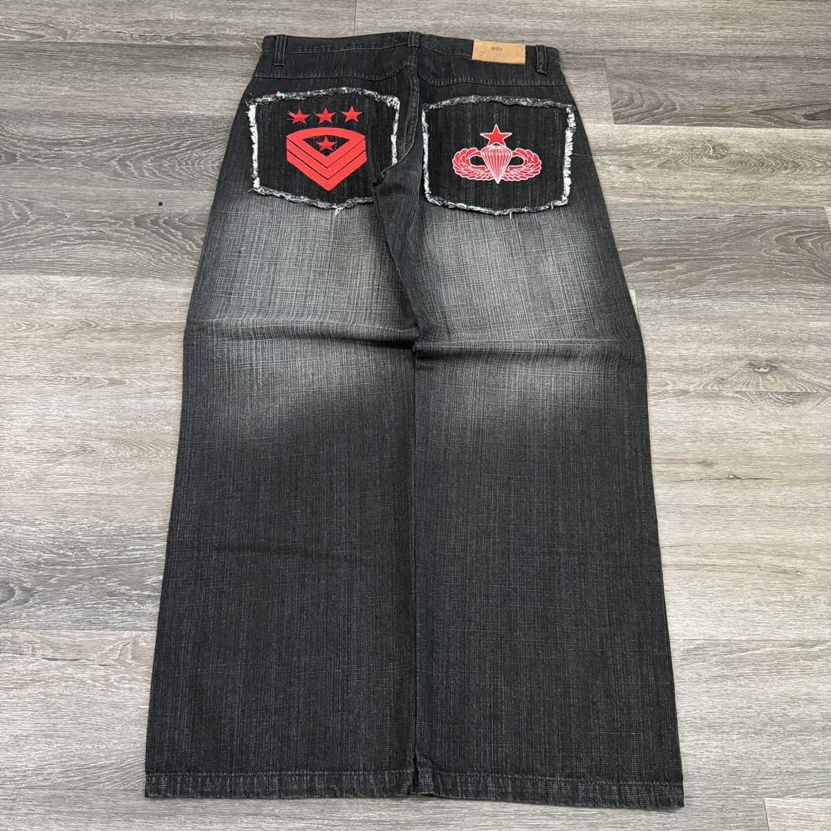 JNCO × Southpole × Vintage Crazy Vintage y2k ESMX faded black Southpole style army jean Size US 36 / EU 52 - 1 Thumbnail
