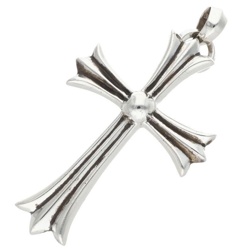 Chrome Hearts Chrome Hearts Large Cross Bale Silver Necklace Size ONE SIZE - 1 Thumbnail