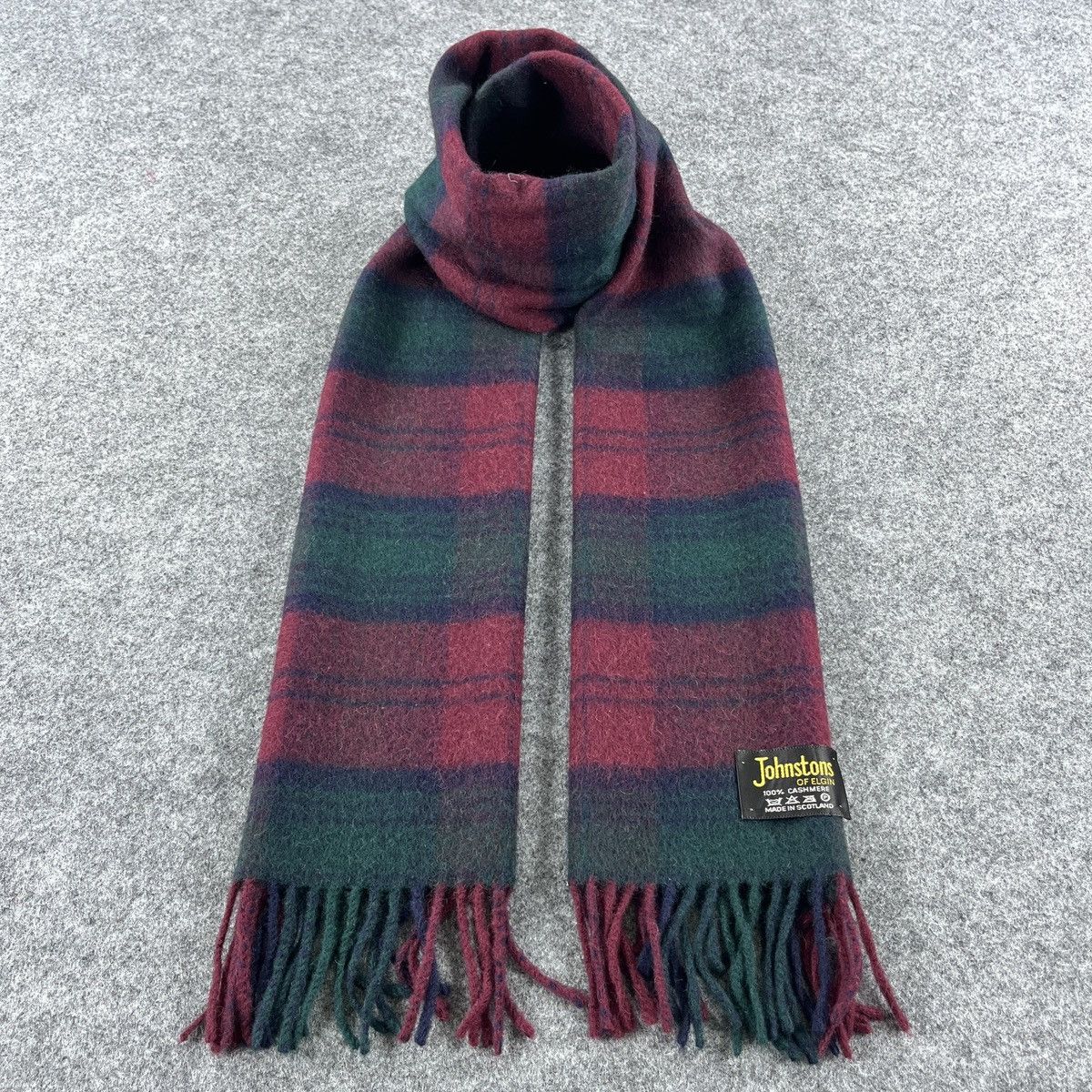 Johnstons Of Elgin × Vintage Johnstons Of Elgin Scarf / Muffler / Neckwear T1240 Size ONE SIZE - 5 Thumbnail