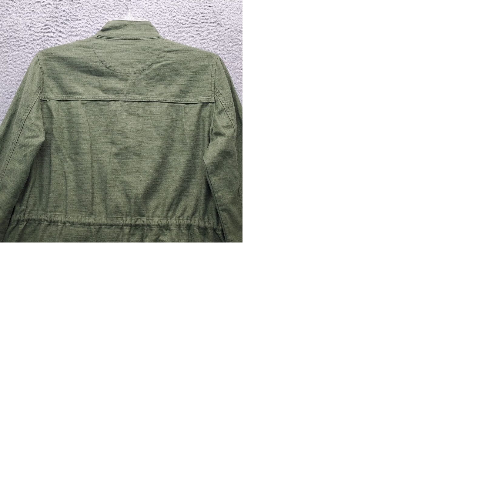 J.Crew J.CREW Womens Small Green Long Sleeve Jacket Cinch Snap Front Inside Zip Size S / US 4 / IT 40 - 9 Thumbnail