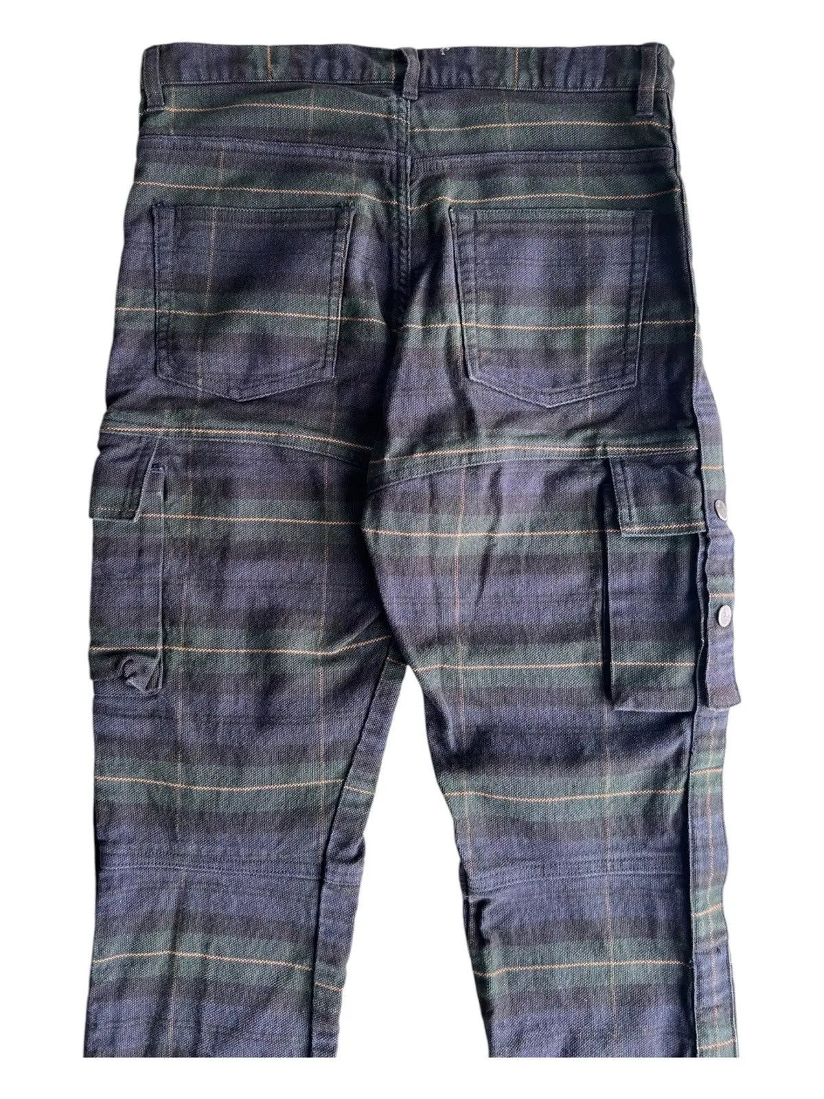 Final Home Tsumura FH Plaid Cargo Survival Pocket Parachute Jeans Pants Size US 30 / EU 46 - 8 Thumbnail