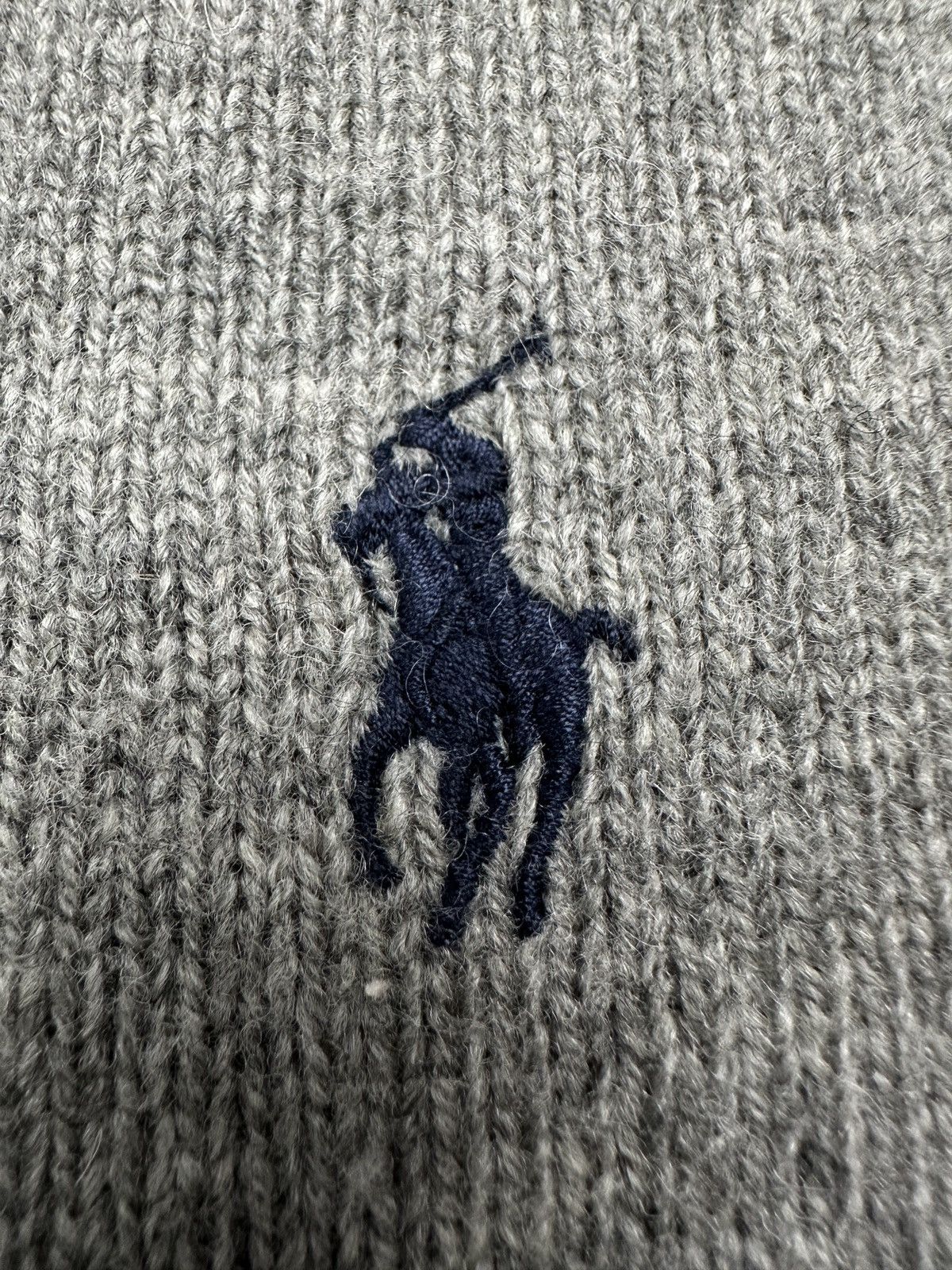 Polo Ralph Lauren Polo Ralph Lauren Grey V-neck Wool Sweater Italian Yarn 00s Size US L / EU 52-54 / 3 - 5 Thumbnail