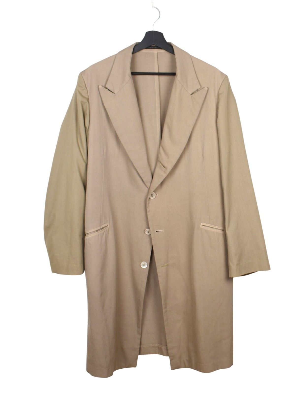 Yohji Yamamoto Pour Homme Men Coat Wide Sleeves Size Large