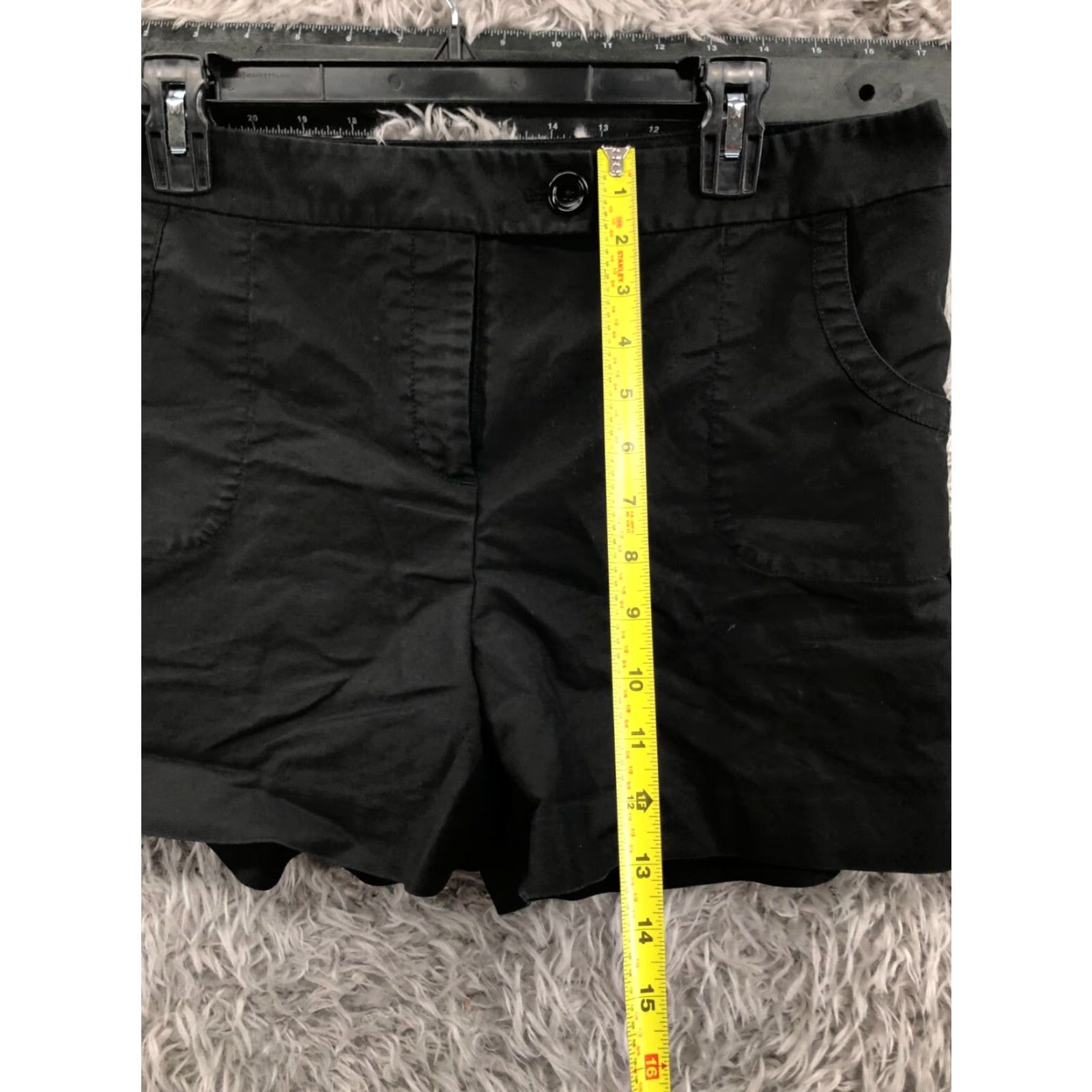 Ann Taylor Ann Taylor Chino Shorts Womens Size 12 Mid Rise Dark Wash Black Size 34" / US 12 / IT 48 - 3 Thumbnail