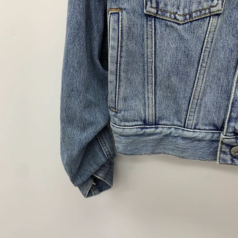 Loewe Loewe Blue chain cotton collar long sleeve denim jacket Size XS / US 0-2 / IT 36-38 - 4 Thumbnail