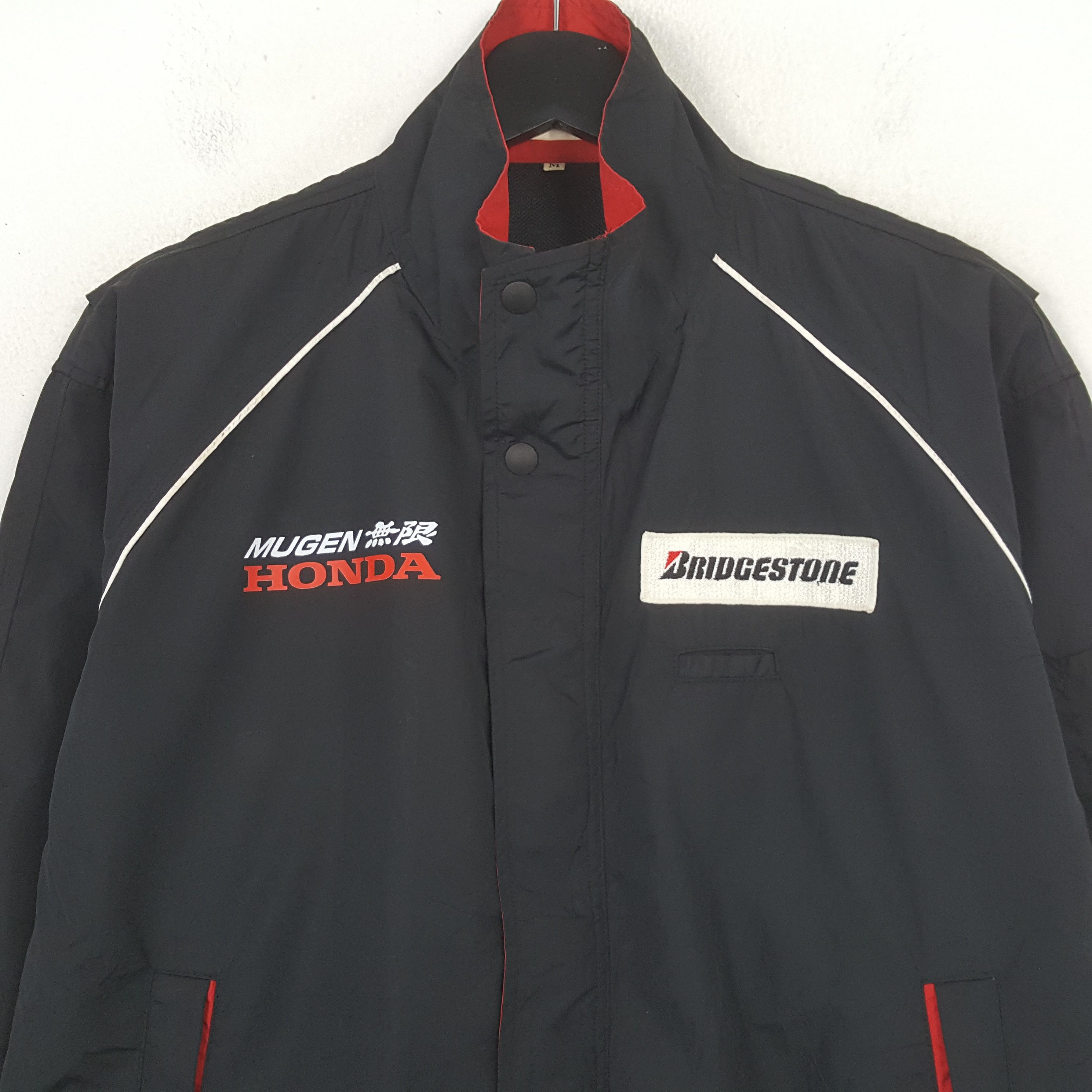 Vintage Bridgestone X Mugen Honda Custom Art Jacket C300N32 Size US XL / EU 56 / 4 - 4 Thumbnail