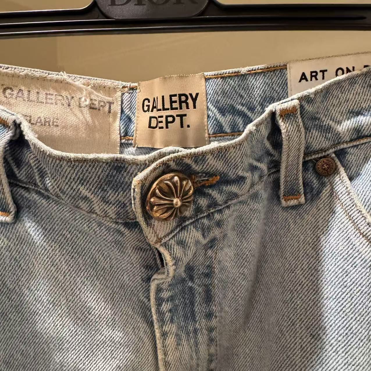 Chrome Hearts × Gallery Dept. Chrome hearts x Gallery dept 1 of 1 custom denim flare sz 34 Size US 34 / EU 50 - 12 Thumbnail