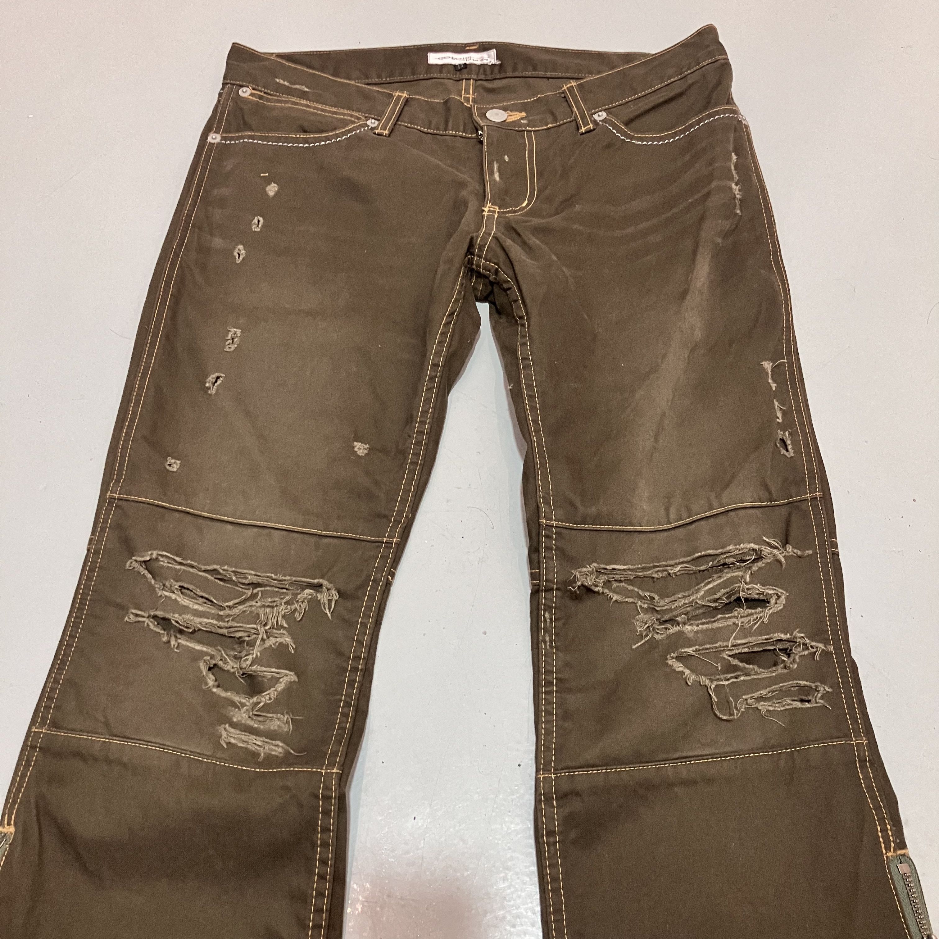 If Six Was Nine Colors by Style japan brand vkei style distressed jeans Size US 34 / EU 50 - 6 Thumbnail