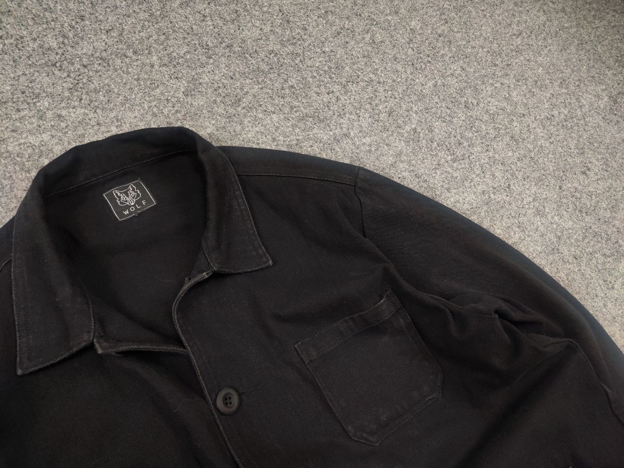 Vintage Vintage French Chore Moleskin Wolf Clothing Worker Jacket Size US XL / EU 56 / 4 - 6 Thumbnail