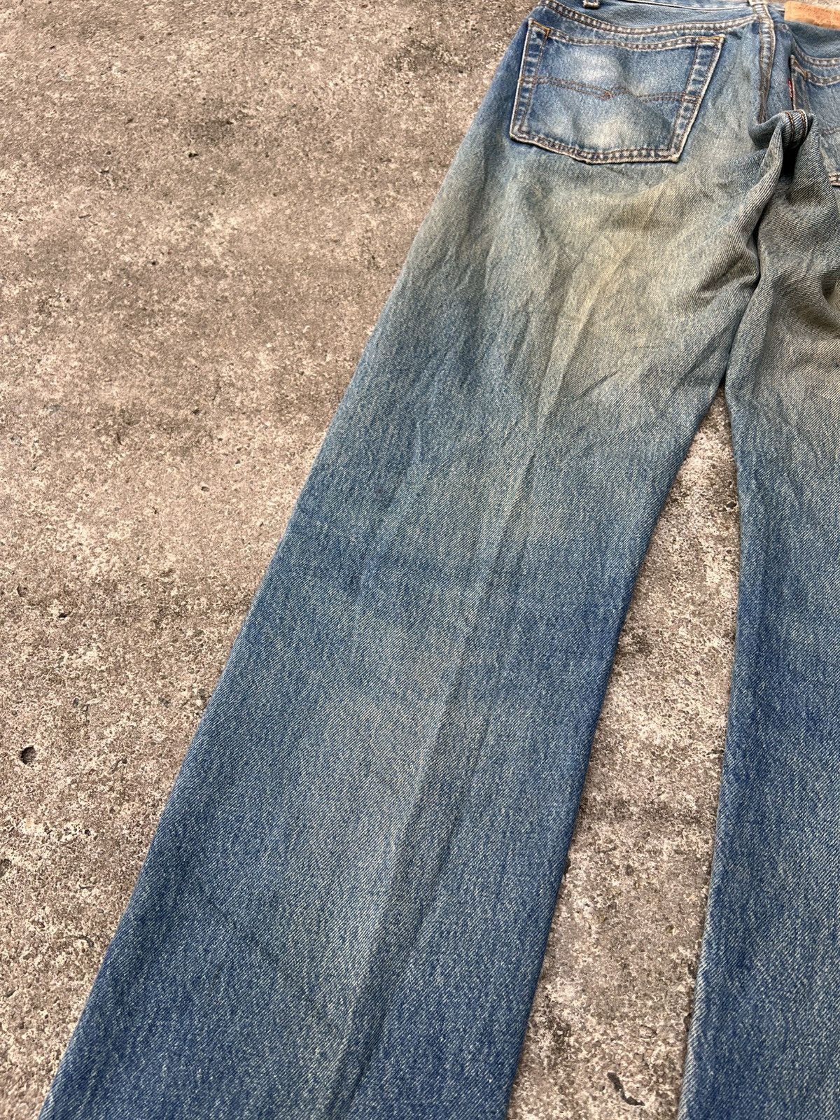 Levi's Vintage 80’s Levi’s 501 Distress Mud Wash Jean Very Rare Size US 31 - 18 Thumbnail