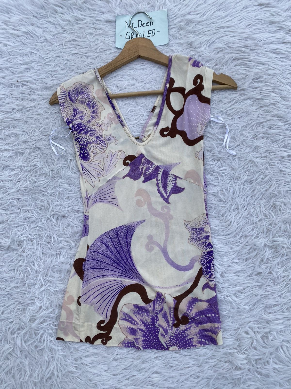 Just Cavalli Rare Just Cavalli Floral Sleeveless Top Size XS / US 0-2 / IT 36-38 - 12 Thumbnail