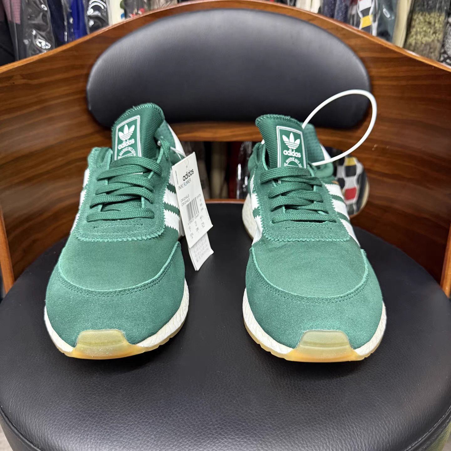 Adidas Adidas Iniki Runner Green & Teal K15 Size US 11.5 / EU 44-45 - 2 Thumbnail