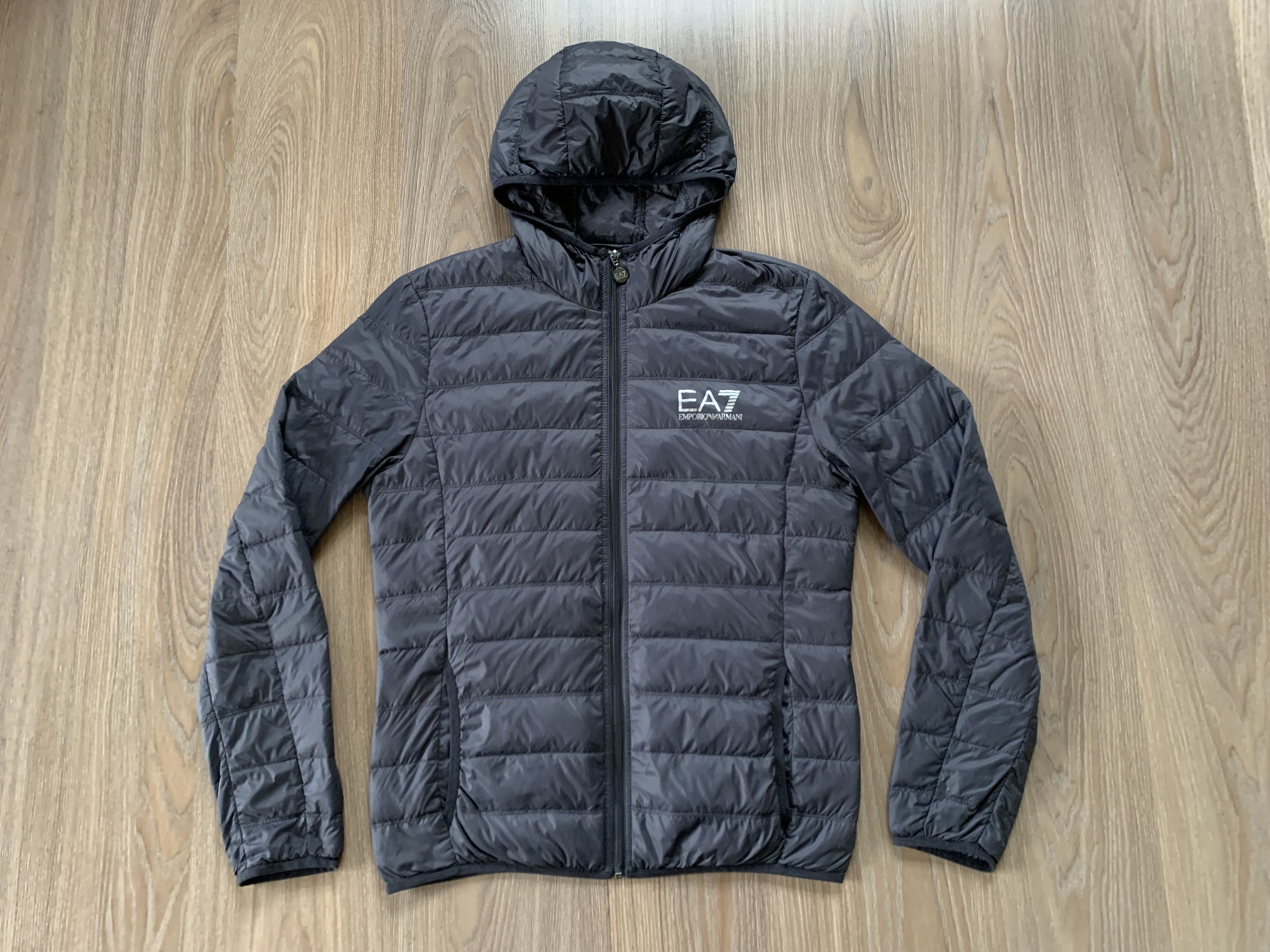 Armani Exchange Light Down Quilted Hooded Jacket