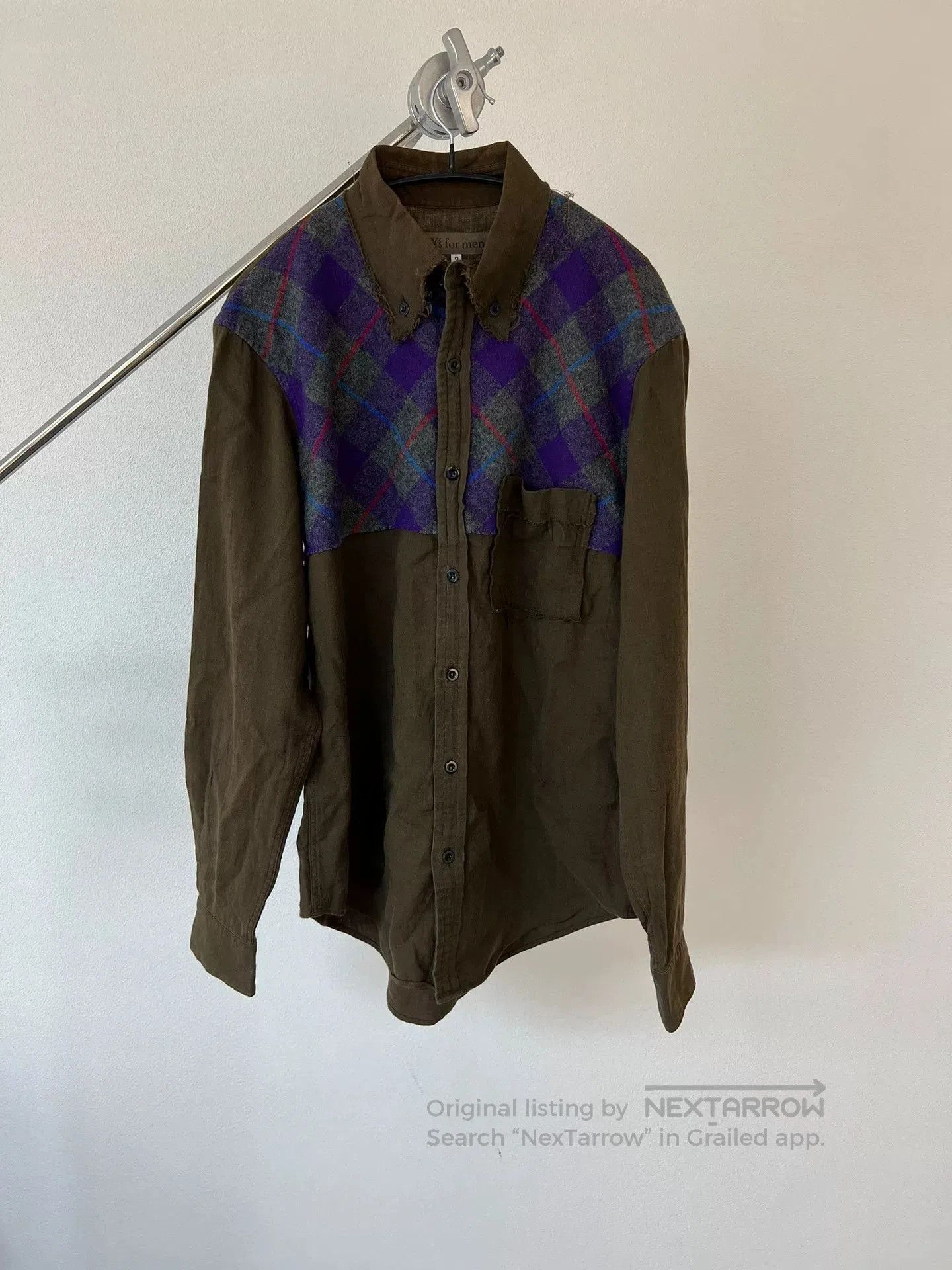 Yohji Yamamoto Yohji Yamamoto Wool Blend Shirt with Fringe. Size US L / EU 52-54 / 3 - 1 Thumbnail