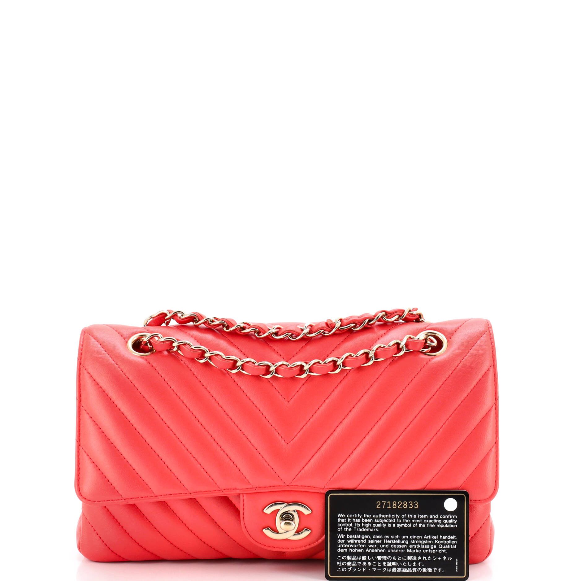 Chanel Classic double flap bag chevron lambskin medium Size ONE SIZE - 1 Thumbnail
