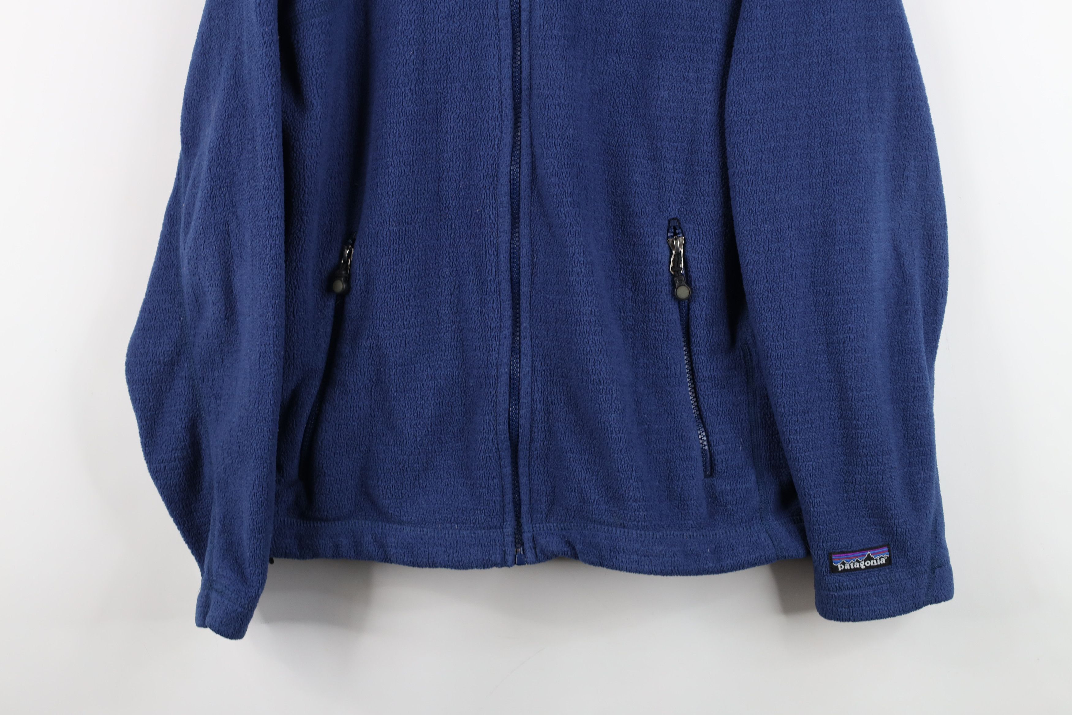 Patagonia Vintage Patagonia Spell Out Full Zip Fleece Jacket Blue Size US S / EU 44-46 / 1 - 3 Thumbnail