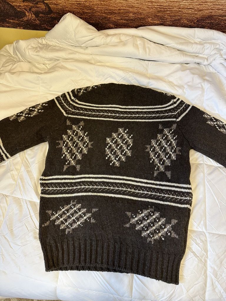 De Bonne Facture Brown Folk Wool-Jacquard Sweater Size US S / EU 44-46 / 1 - 7 Thumbnail