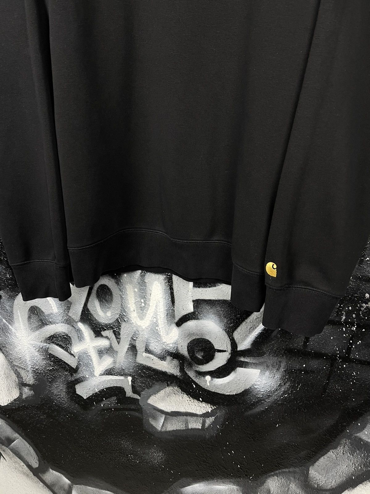 Carhartt Carhartt WIP Chase Sweat Black Basic Sweatshirt Men’s Size L Size US L / EU 52-54 / 3 - 4 Thumbnail
