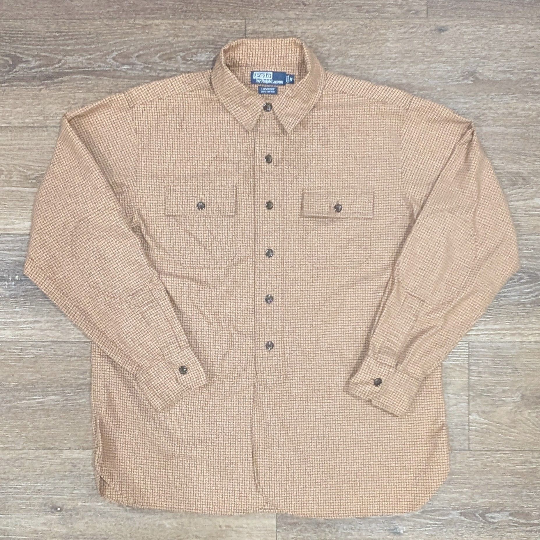 Polo Ralph Lauren Vintage Polo Ralph Lauren Caramore brown flannel shirt Size US M / EU 48-50 / 2 - 1 Thumbnail