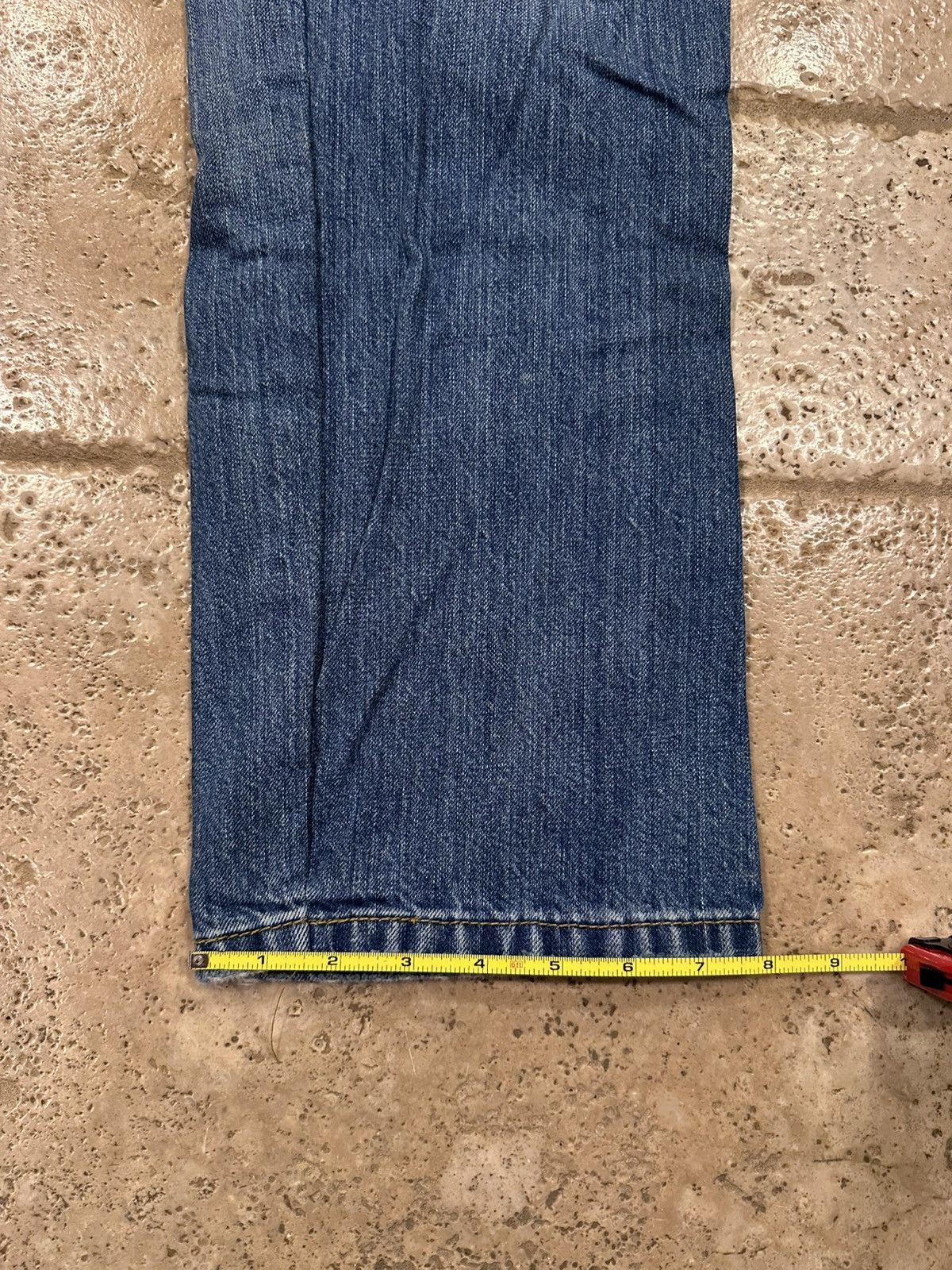 Levi's Vintage Clothing Levi’s Vintage 569 Blue Denim Thrashed Distressed Pants Size US 34 / EU 50 - 8 Thumbnail