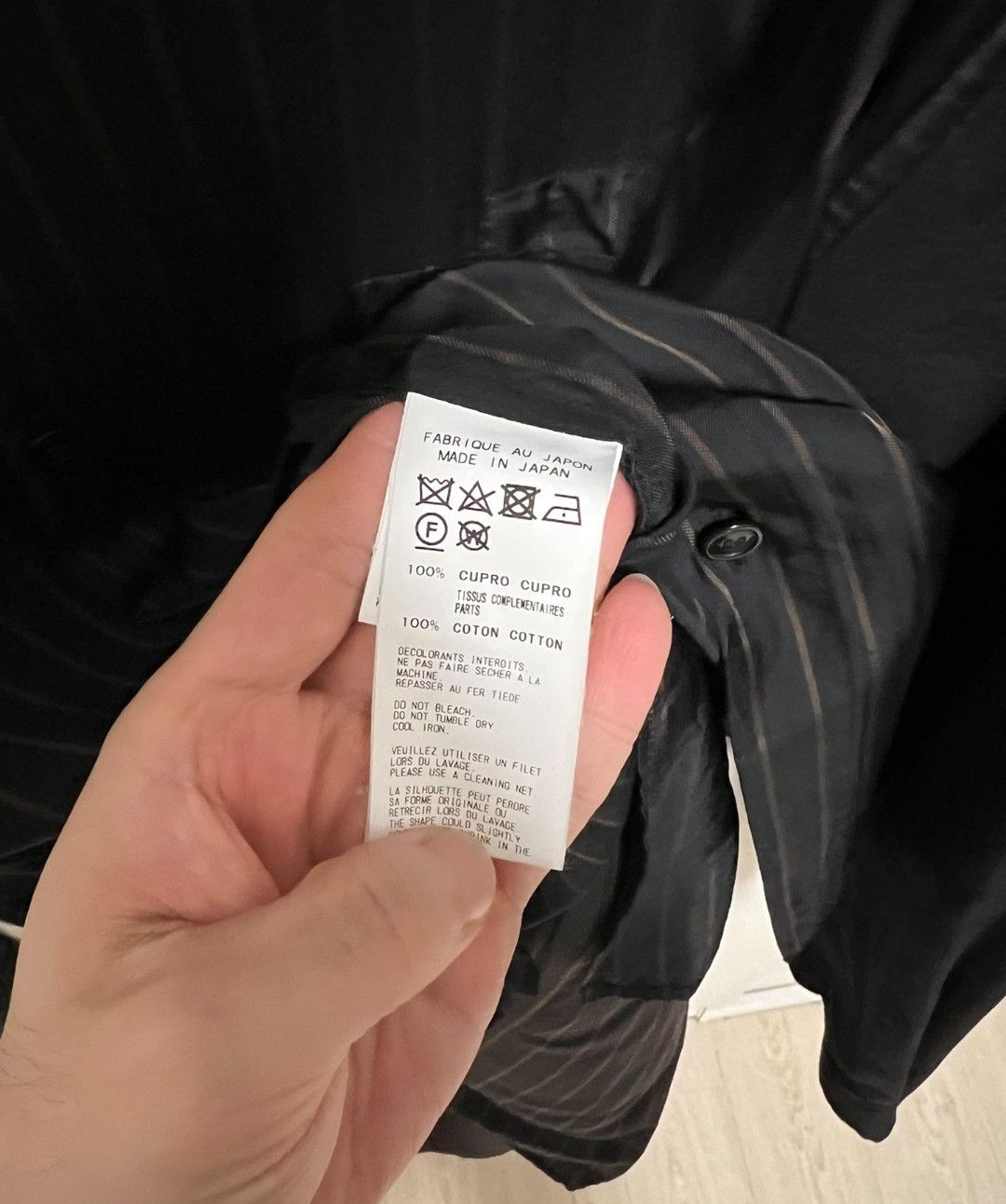Yohji Yamamoto Yohji Yamamoto Logo Back Printed Coat Size US L / EU 52-54 / 3 - 3 Thumbnail