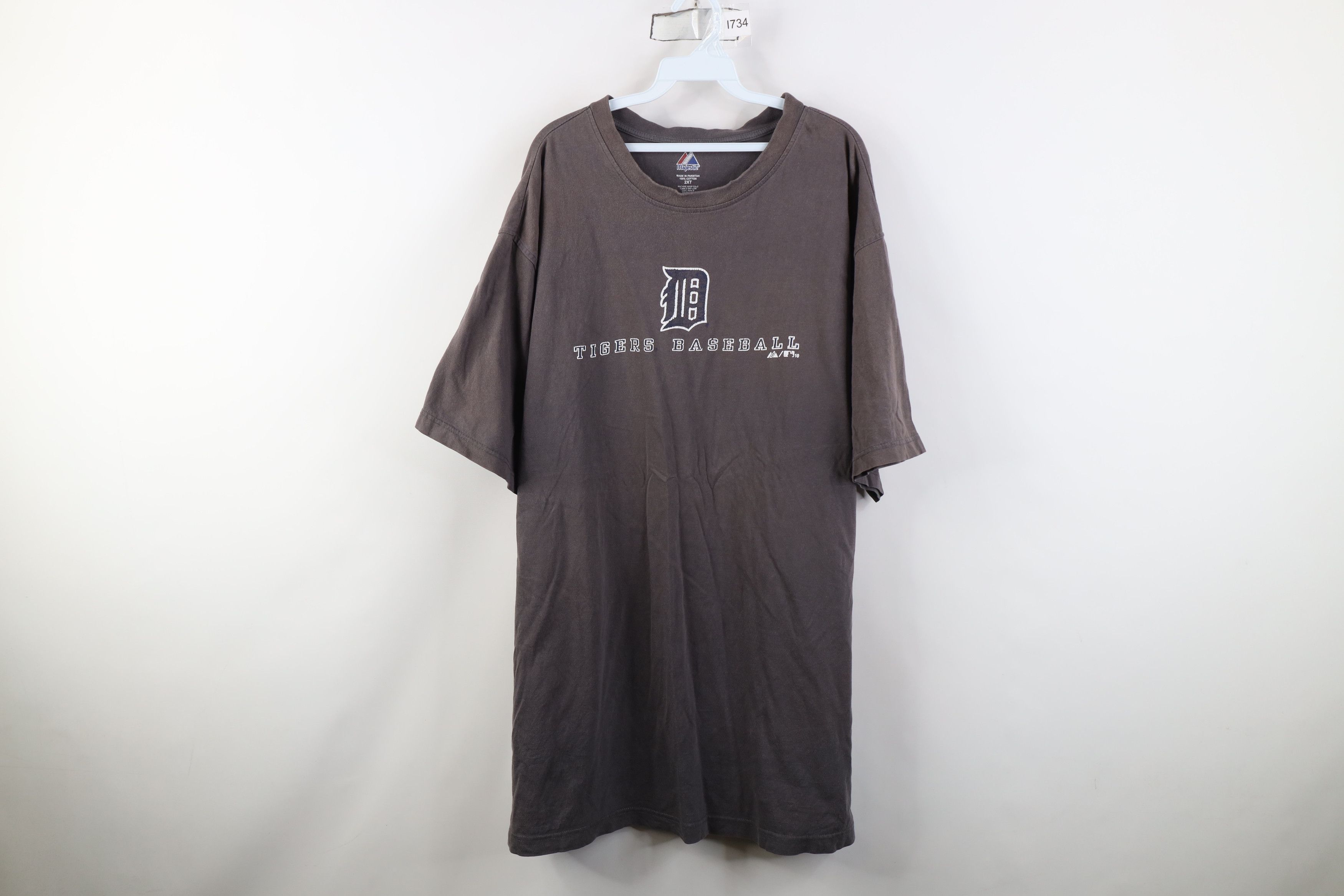 Majestic Vintage Y2K Majestic Old English Tigers Baseball T-Shirt Size US XXL / EU 58 / 5 - 1 Thumbnail