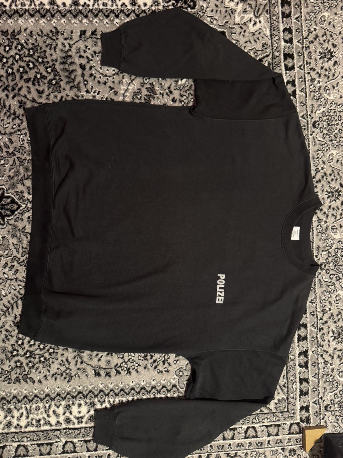 Vetements Vetements Polizei Sweater Black XL Size US XL / EU 56 / 4 - 2 Thumbnail