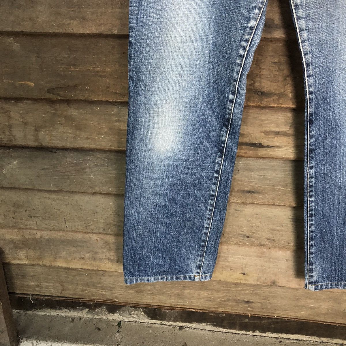 Japanese Brand Uniqlo japan vintage Blue faded jeans Denim Pants #7390 Size US 31 - 6 Thumbnail