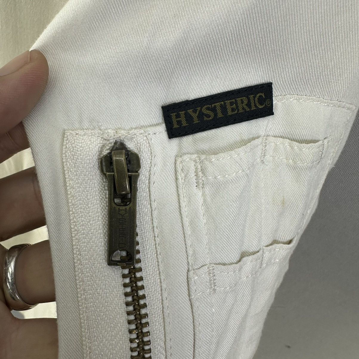 Hysteric Glamour Vintage 2000s HG Embroidered Logo Rayon Bomber Jacket Size US S / EU 44-46 / 1 - 11 Thumbnail