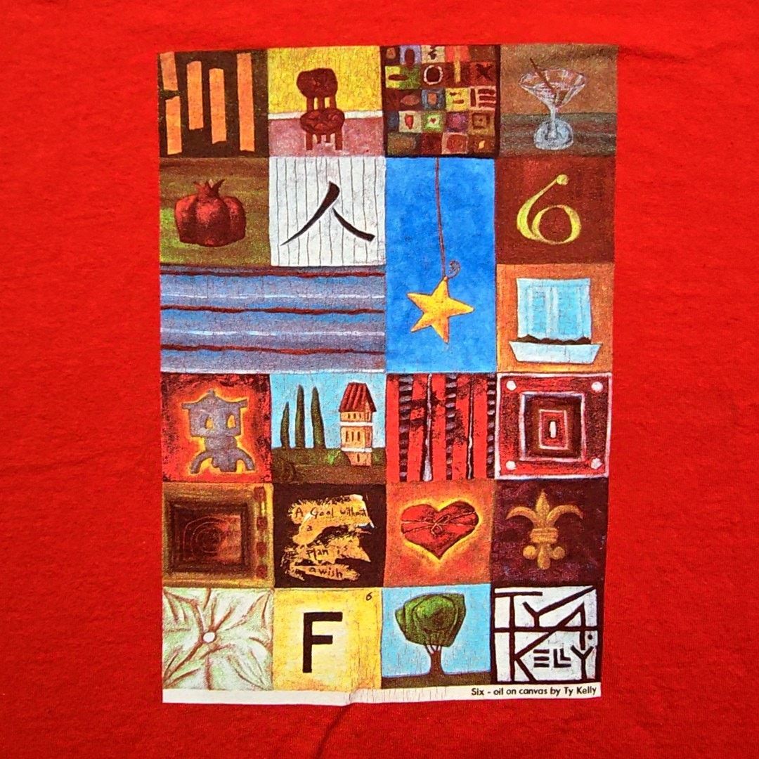 Gildan NIC Fest Art Print Shirt Red XL Graphic Art Festival Tee Size XL / US 12-14 / IT 48-50 - 2 Thumbnail