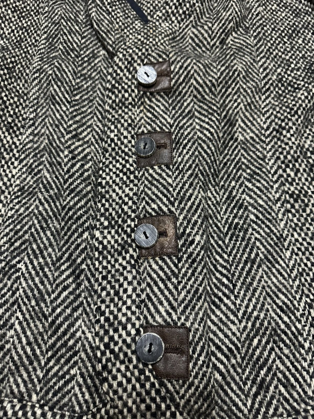 Issey Miyake ISSEY MIYAKE Sport Cropped Buttoned Tweed Women jacket Size L / US 10 / IT 46 - 6 Thumbnail