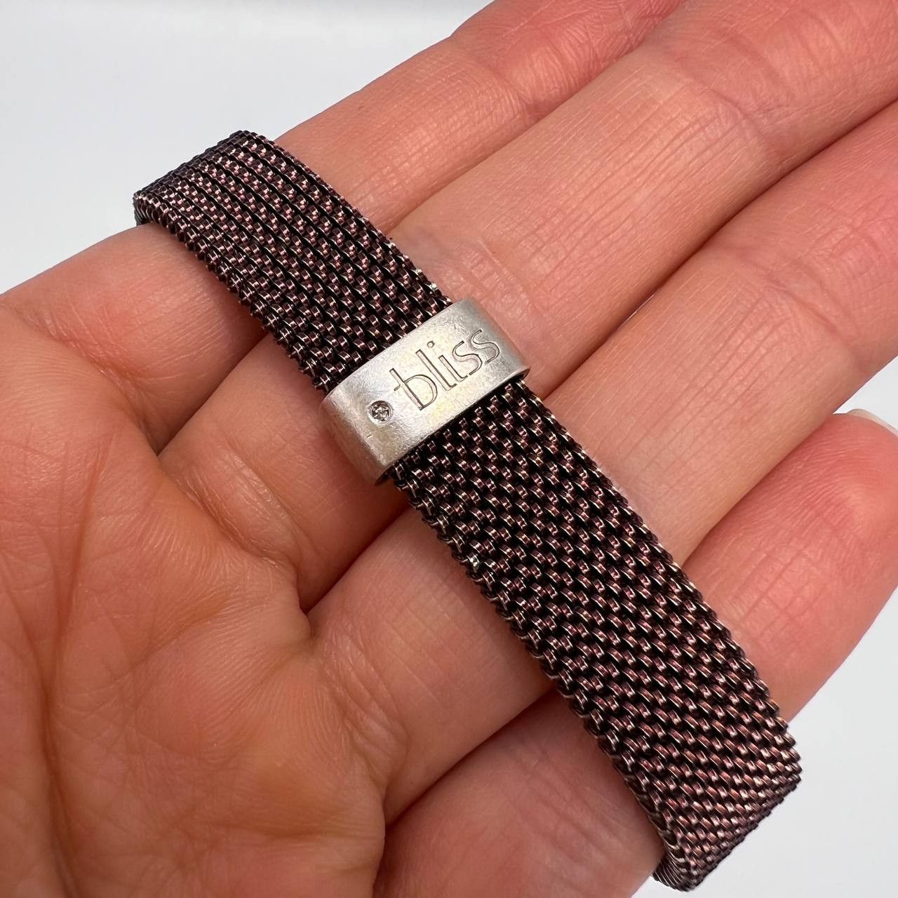 Vintage VintageJewelry Elastic Bracelet Steel Silver 925 Diamond Size ONE SIZE - 4 Thumbnail