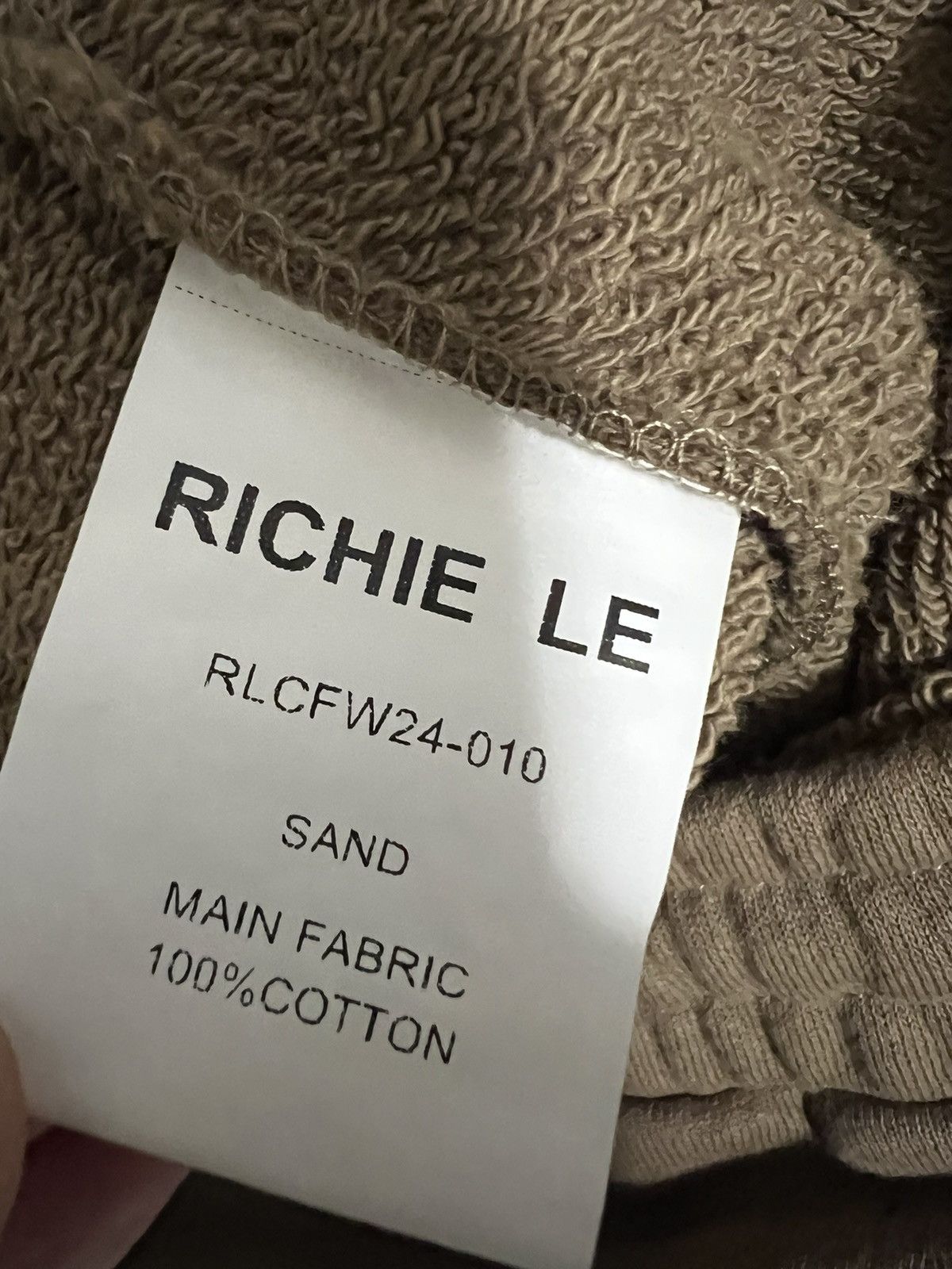 Richie Le Collection Richie Lee Draped Sweatpants - Sand Size US 36 / EU 52 - 10 Thumbnail