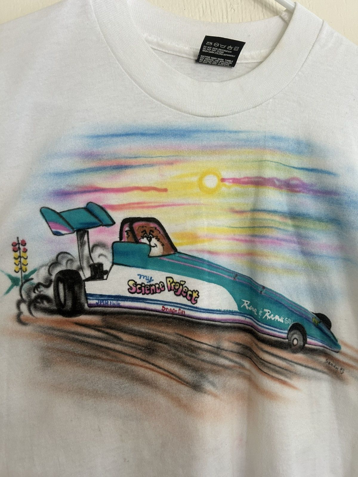 Vintage Vintage My Science Project Racecar Art T-shirt Size US M / EU 48-50 / 2 - 3 Thumbnail