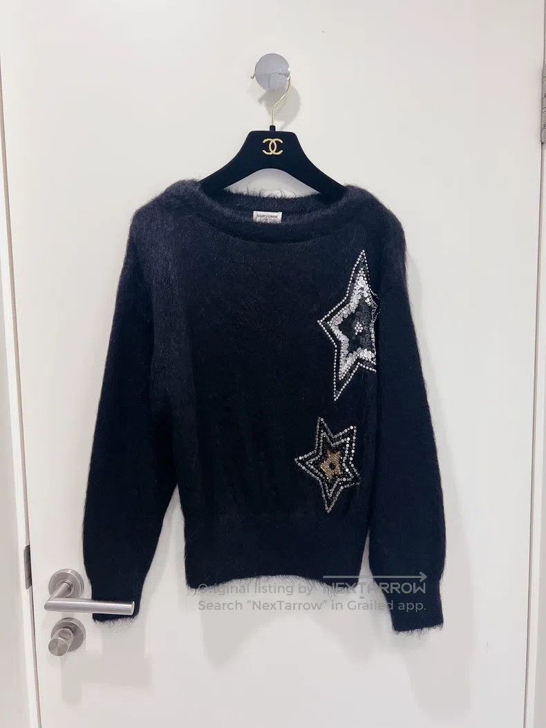 Saint Laurent Paris Saint Laurent Paris Bat-wing mohair sweater Size US M / EU 48-50 / 2 - 1 Thumbnail