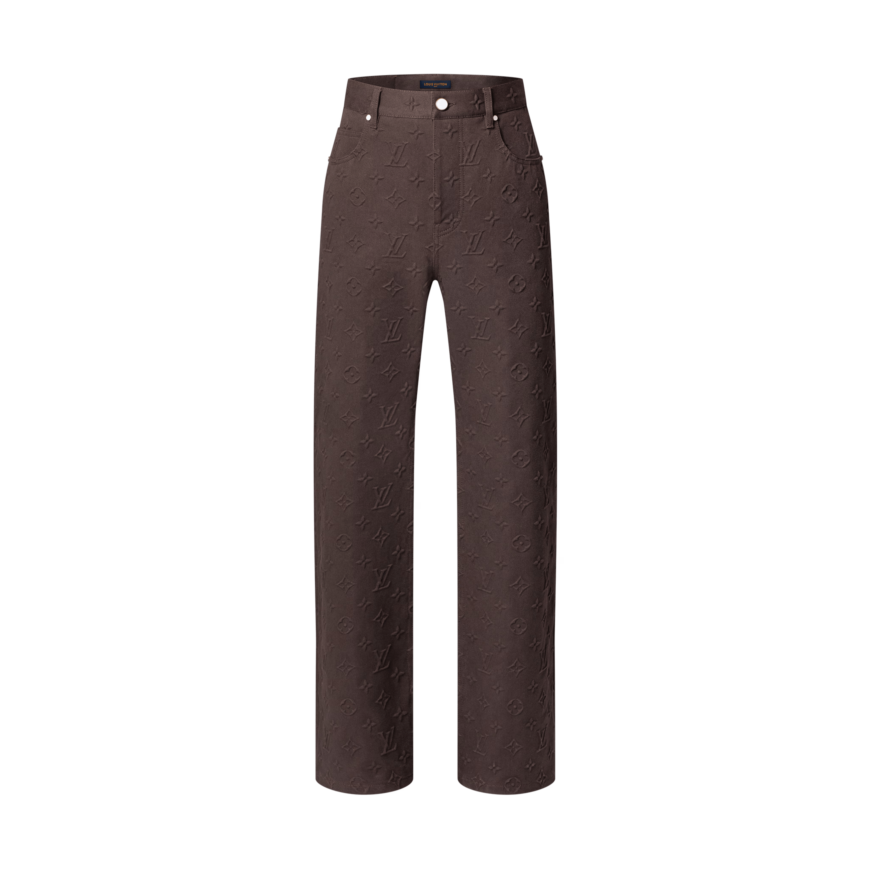 Louis Vuitton Fashion Show Monogram Embossed Skate Trousers Size US 33 - 2 Thumbnail