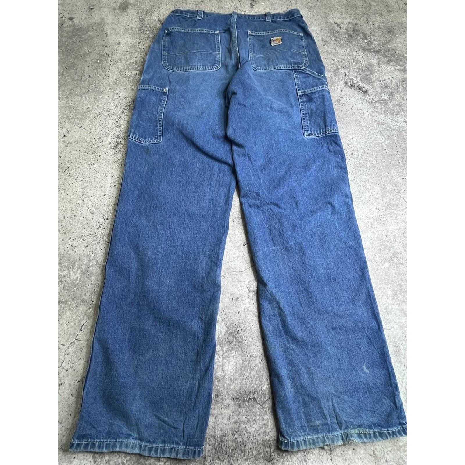 Carhartt Vintage Carhartt Denim Carpenter Pants Washed Distressed Size US 32 / EU 48 - 2 Thumbnail