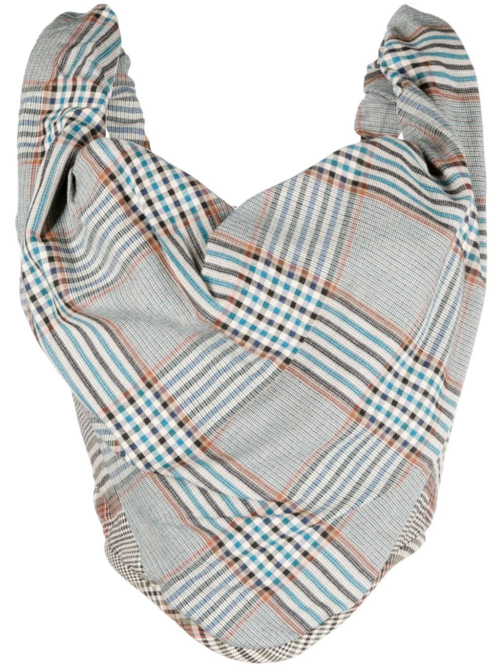 Vivienne Westwood SWEETHEART NECKLINE CHECKED CORSET TOP Size S / US 4 / IT 40 - 1 Thumbnail