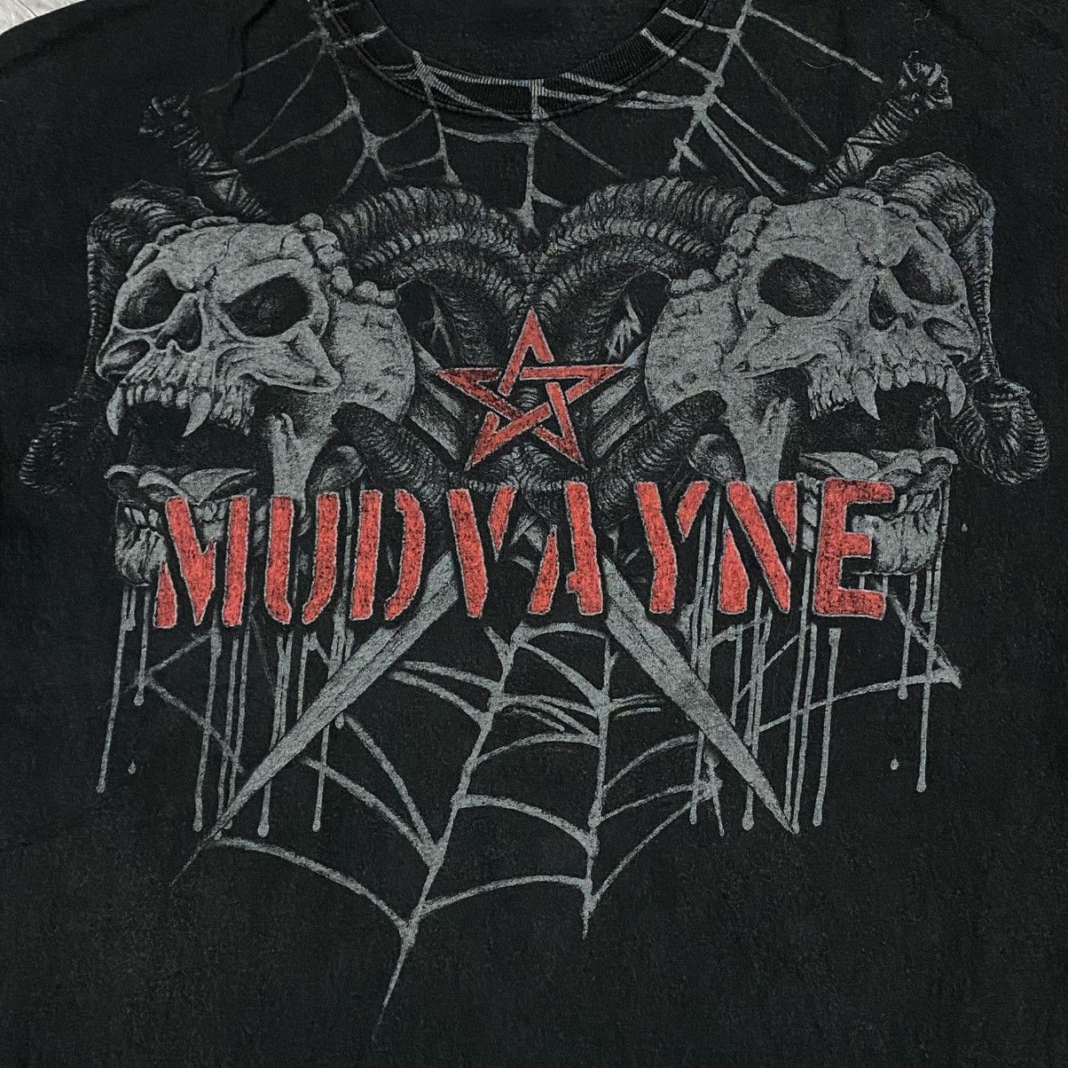 Band Tees × Hanes × Vintage Vintage Y2K band mudvayne numetal Size US L / EU 52-54 / 3 - 2 Thumbnail
