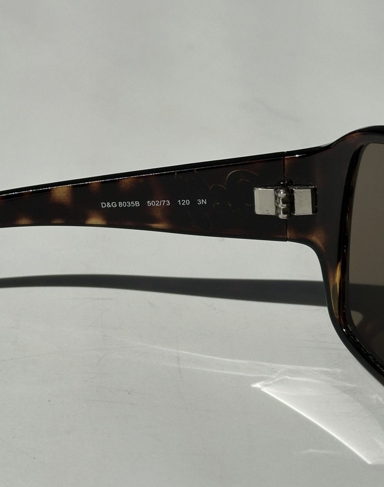 Dolce & Gabbana DOLCE & GABBANA Crystal Logo Brown Mask Sunglasses Vintage Size ONE SIZE - 9 Thumbnail