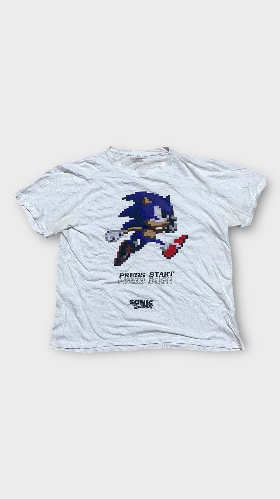 Primark Vintage 8Bit Sonic The Hedgehog Tee Size US XL / EU 56 / 4 - 1 Thumbnail
