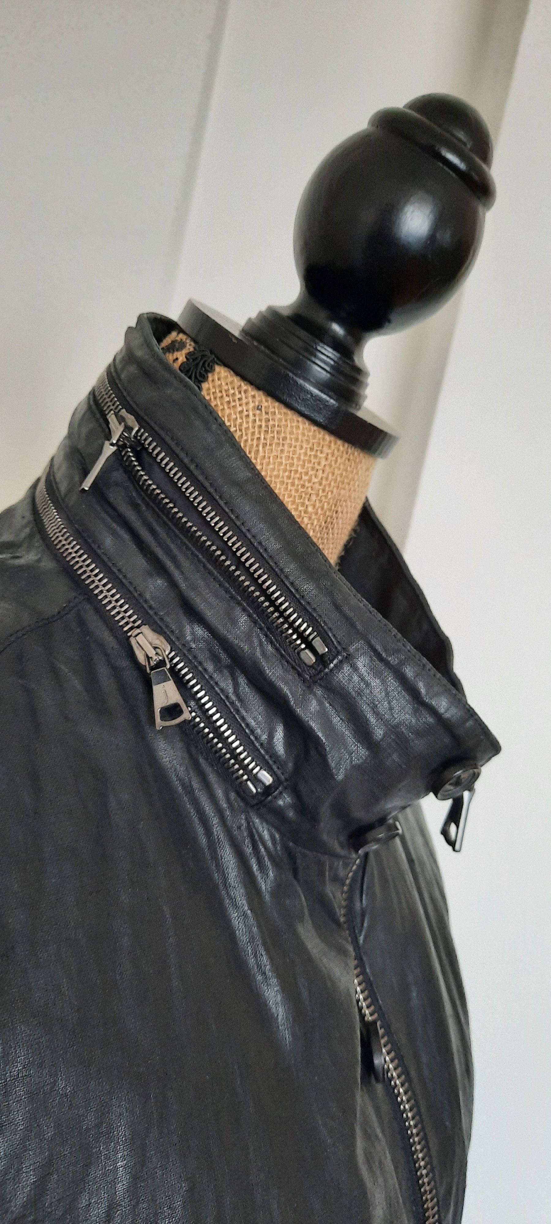 John Varvatos JOHN VARVATOS Beschichtete Leinenjacke Size US M / EU 48-50 / 2 - 5 Thumbnail