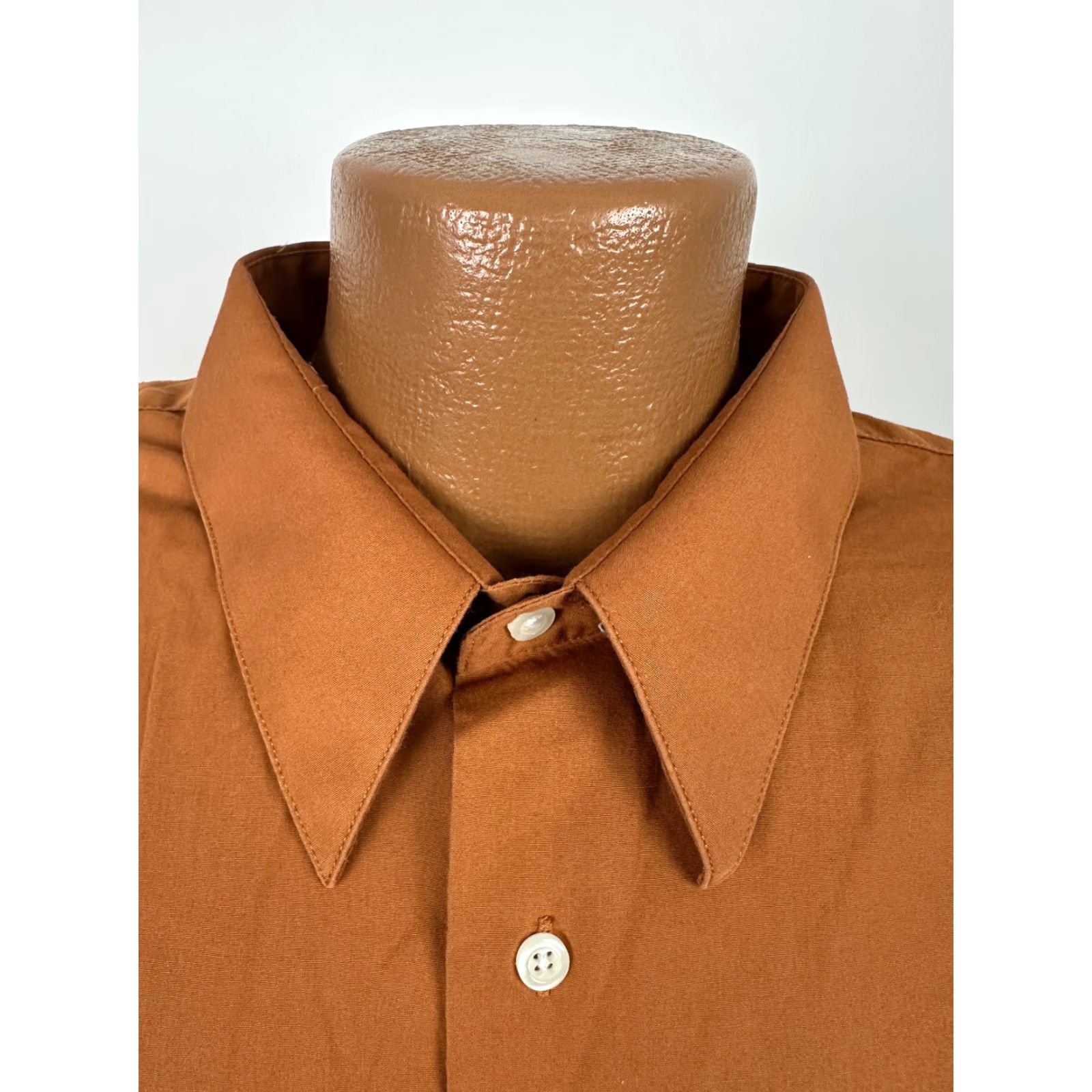 Alexander Julian Vintage Alexander Julian Shirt Men 90s Burnt Orange Button Up XXL TALL Minimal Size US XXL / EU 58 / 5 - 3 Thumbnail