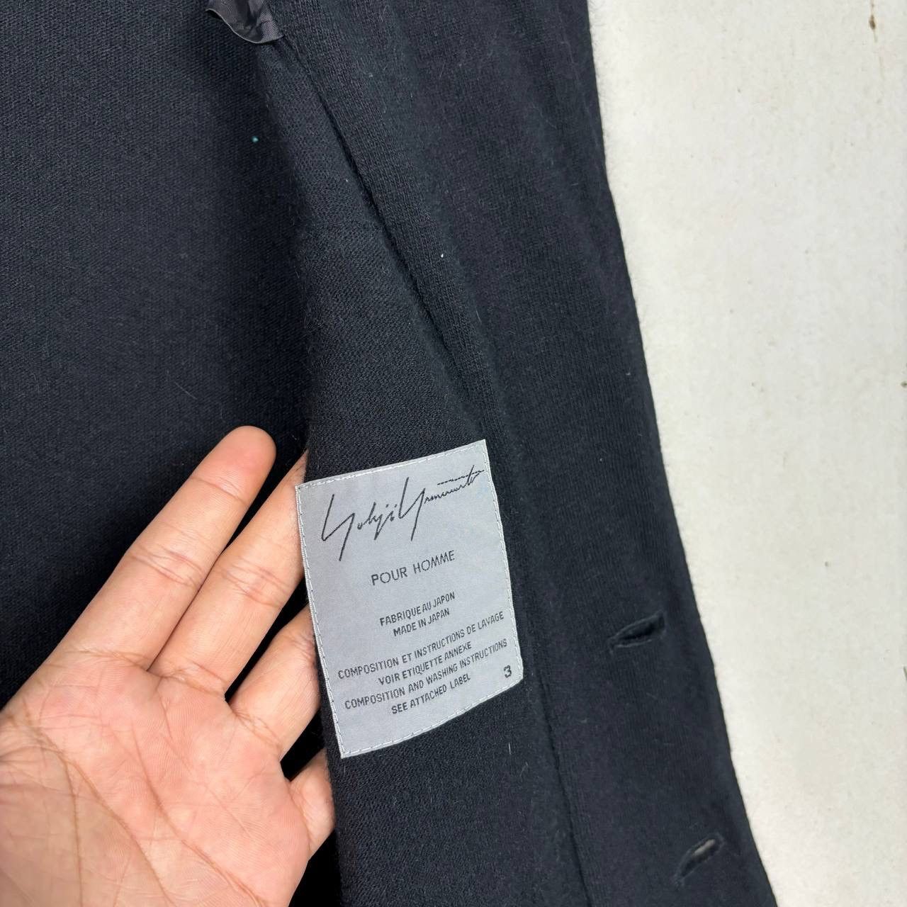 Yohji Yamamoto Yohji Yamamoto Pour Homme SS04 Knit Blazer Rayon Angora Jkt Size US M / EU 48-50 / 2 - 5 Thumbnail