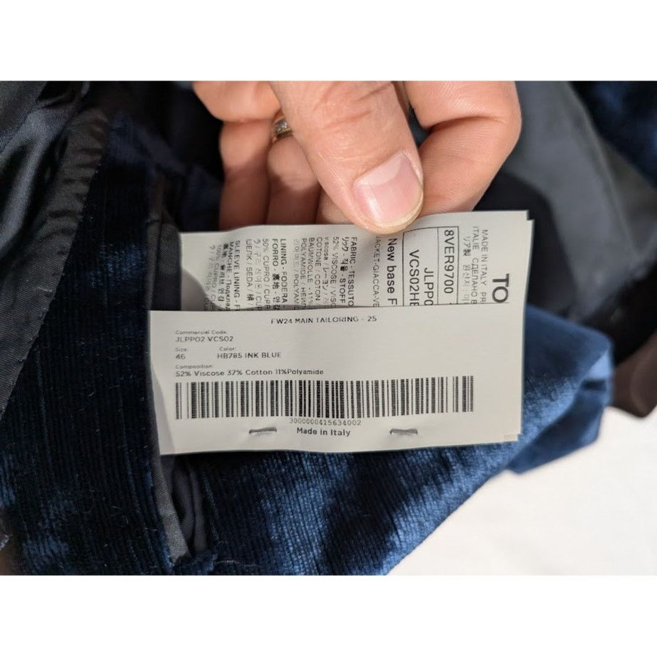 Tom Ford o1rshd1 Blazer Jacket In Ink Blue Size US S / EU 44-46 / 1 - 14 Thumbnail