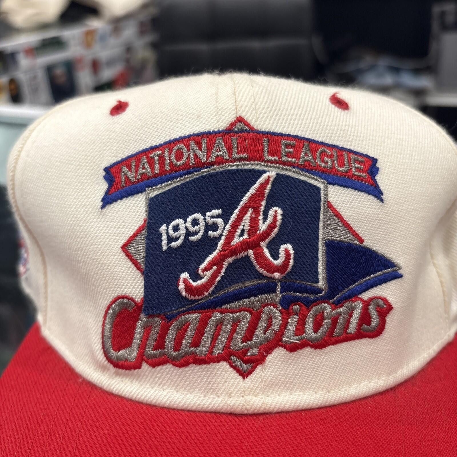 Other Vintage 90’s National League Atlanta Braves Champions hat Size ONE SIZE - 2 Thumbnail