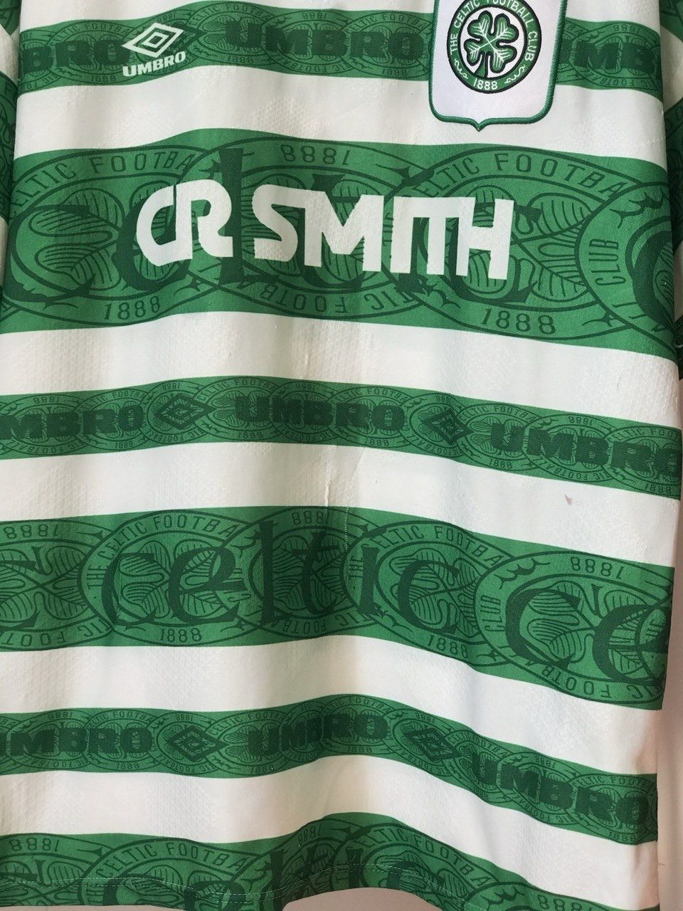 Umbro Vintage 1990s Umbro Celtic FC Retro Football Shirt Jersey Size US XL / EU 56 / 4 - 4 Thumbnail