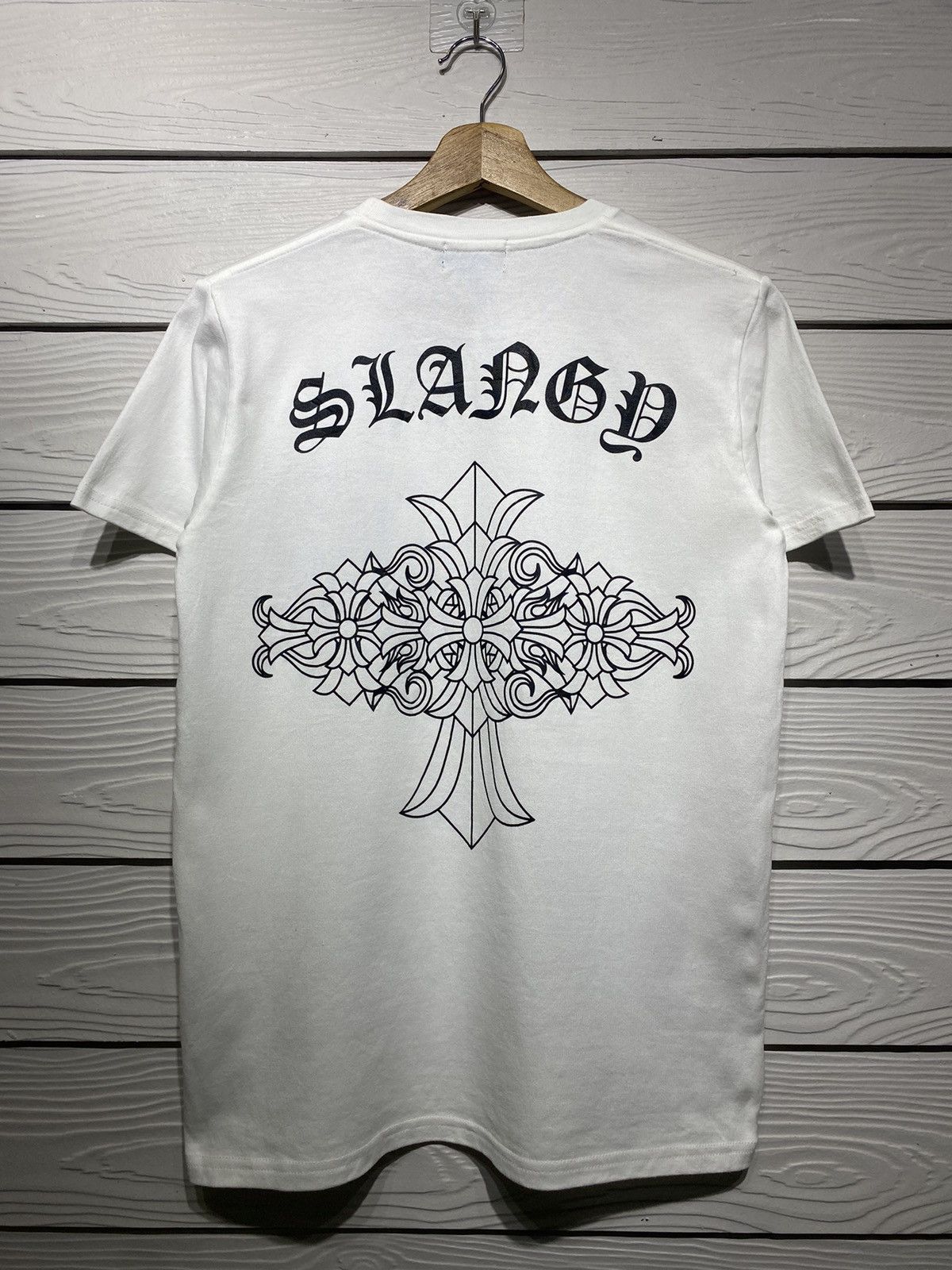 Japanese Brand Japan SLANGY Fucker Inspired Chrome Heart Malibu Cross Tee Size US M / EU 48-50 / 2 - 1 Thumbnail